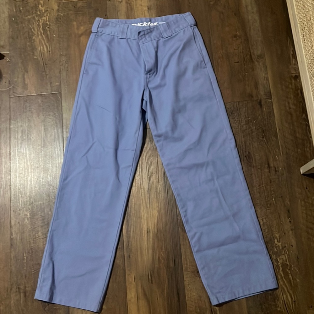 Dickies, indigo, worker crop roll hem pants